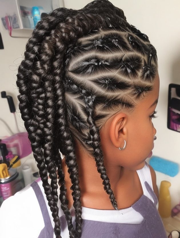 Pop Smoke hair Braids for kids